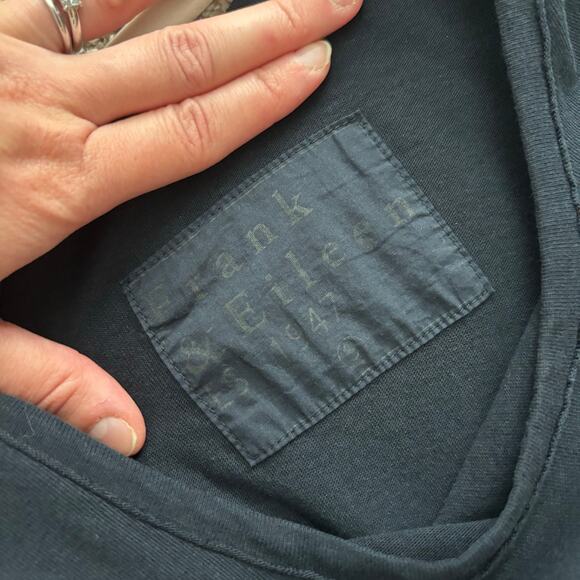 FRANK & EILEEN Heritage Jersey Tank Jumpsuit Sz S Black Essential Basic - Picture 4 of 16